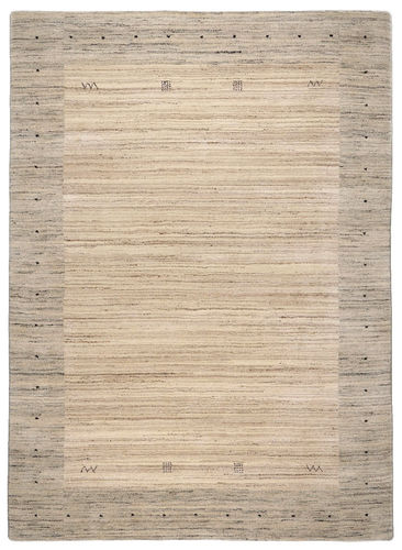 THEKO tapijt, handgeknoopt, Gabbeh-patroon, beige
