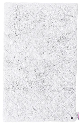 Tom Tailor bath carpet | cuddly high pile | Non-slip bath rug | Diamond optics | silver