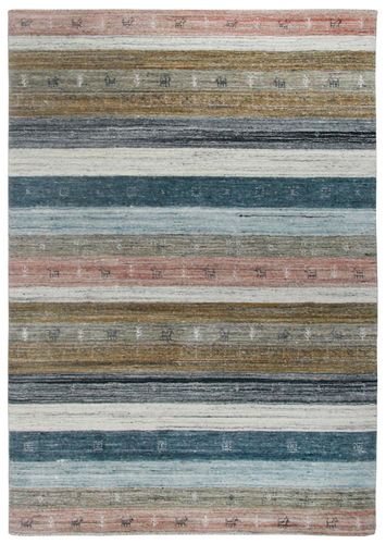 Modern design Gabbeh tapijt, hoogte 12 mm, kleurrijk