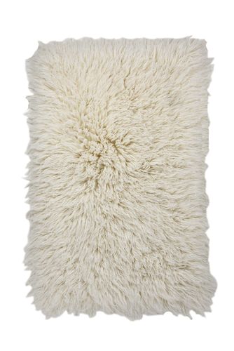 THEKO hand-woven flokati carpet, new wool, natural
