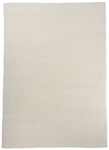 Berber wool carpet hand-knotted, white