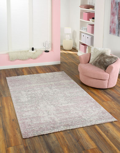 Modern designer carpet, woven, rose