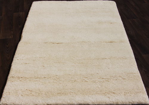 Teppich Berber, 100% Schurwolle, weiss